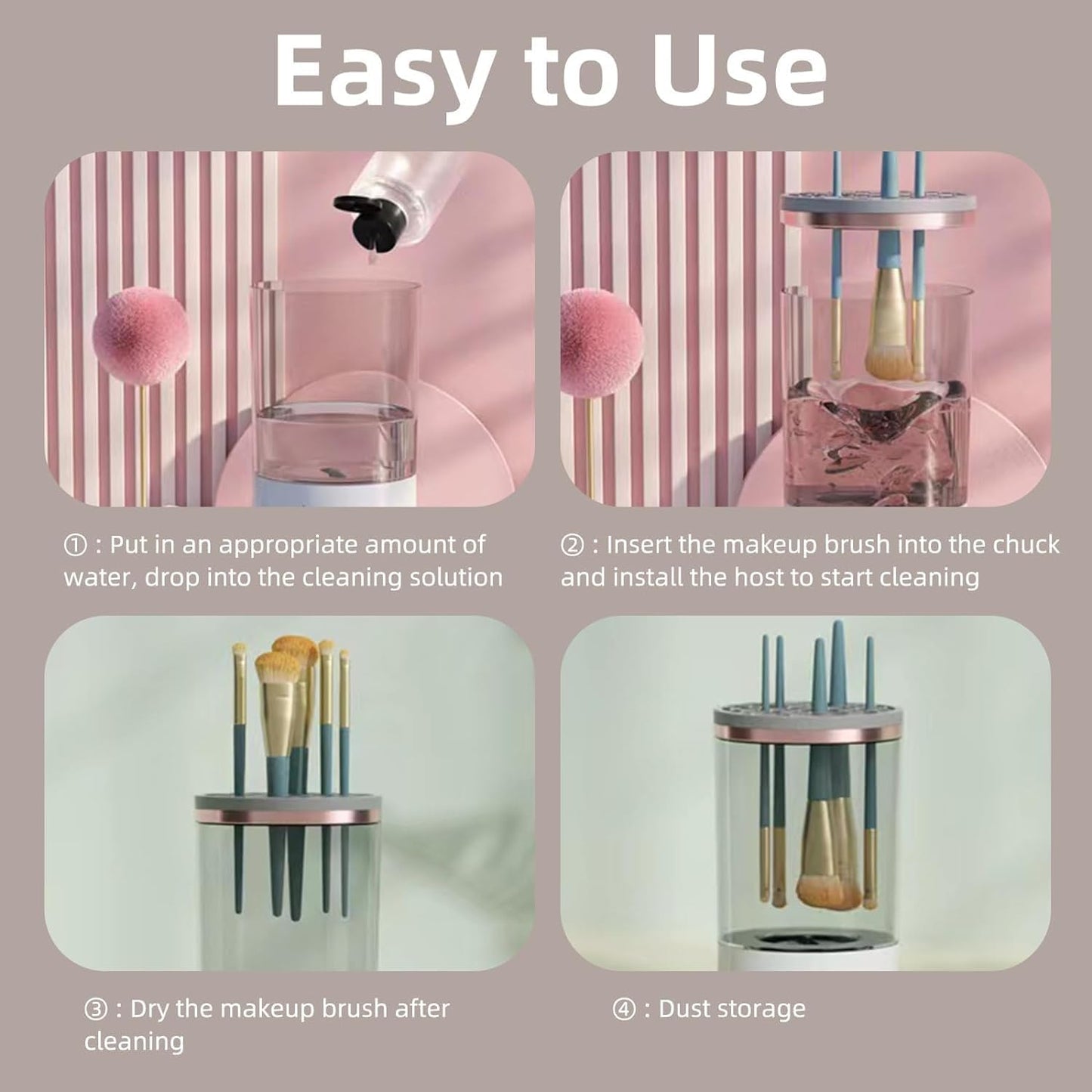 Electric Makeup Brush Cleaner Machine