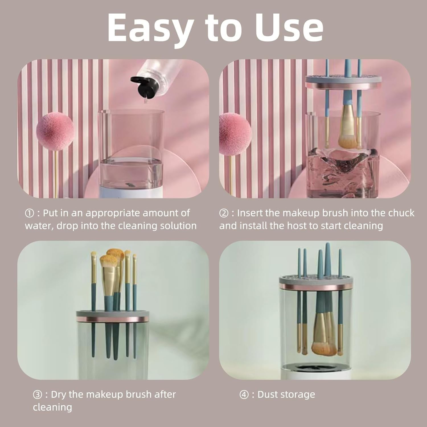Electric Makeup Brush Cleaner Machine